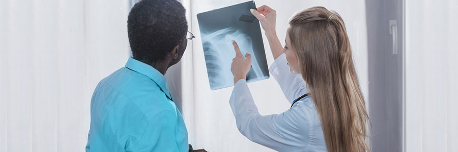 Doctor Patient View Shoulder X-Ray