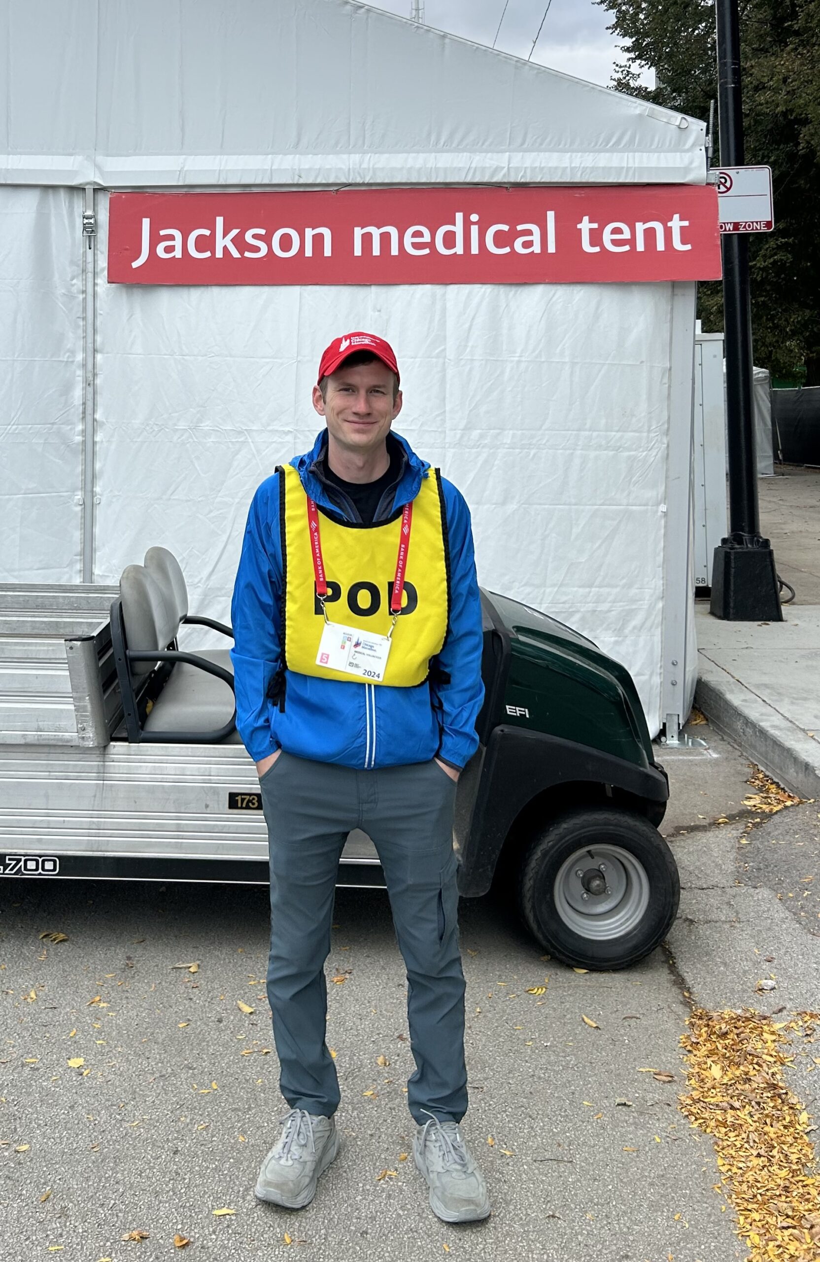 Dr. Diamond Cares for Patients at the Chicago Marathon